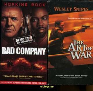 vhs movies for 1 sale price bad company the art of war in love and 