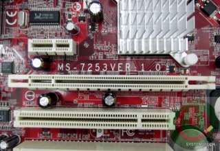 MSI MS 7253 K9VGM V AM2 MOTHERBOARD W/SEMPRON SDA2800&512 DDR2+I/O 