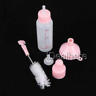 New Pink Dog Puppy Pet Water Feeder Bottle Kit  