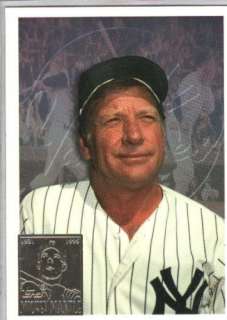 MICKEY MANTLE 1996 TOPPS LAST DAY PRODUCTION #7 BY970  