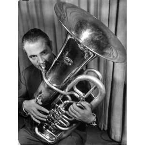  Portrait of Vincent Vanni, Playing the Tuba in the New 