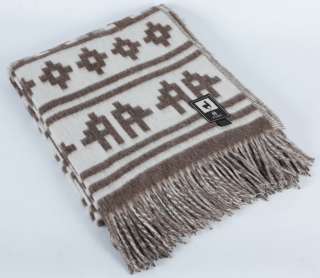 HOME ALPACA WOOL BLANKET THROW~Native Ethnic Inka NEW Design  