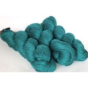   Silk/Merino Wool Aran Teal Green Yarn Arts, Crafts & Sewing