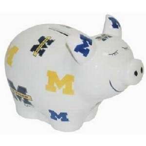  University Of Michigan Bank Piggy Logo All Over Case Pack 