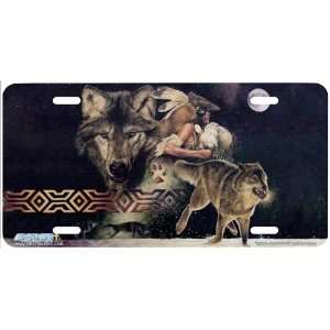 6204 Arapaho Moon Wolves License Plate Car Auto Novelty Front Tag by 