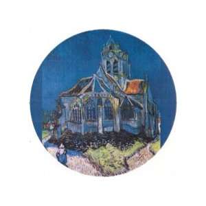  The Church At Auvers   Van Gogh Keychain 