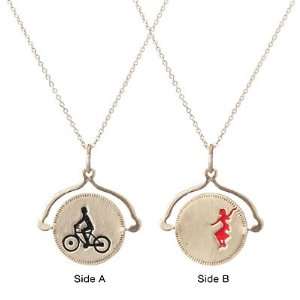  Bicycle Built for Two Spin off Necklace