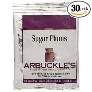 Arbuckles Fine Roasted Coffee, Sugar Plum, 1.3 Ounce Bags (Pack of 30 