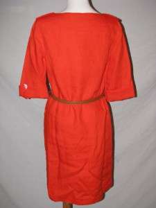 NWT Tory Burch Verbena Dress Shirtdress Red 2  