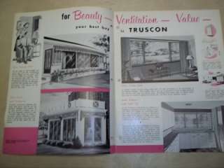 Vtg Truscon Catalog~Aluminum Jalousie Windows  