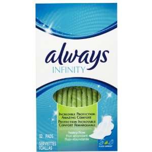  Always Infinity Heavy Flow Pads with Revolutionary Wings   32 Pads 
