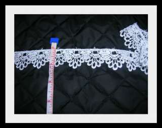 Venise Lace Trim White 5 Yards Doll Clothing Crafts / 1 Inch Wide 