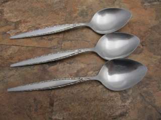 Oneida VENETIA Stainless Flatware Lot 3 Soup Spoons E  