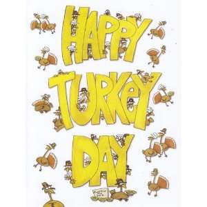   Greeting Card Thanksgiving Happy Turkey Day