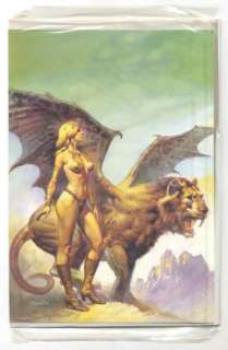 Boris Vallejo Greeting Card 1979 High Couch of Silistra  