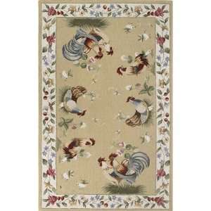   Ivory Colonial Kitchen Home Area Rug, Cream Furniture & Decor