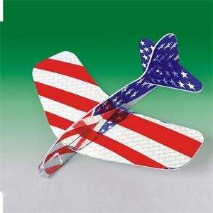  S&S Worldwide Us Flag Glider Planes (Pack of 12) Arts 