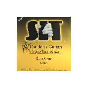 SIT Strings Bajo Sexto Nickel .024   .078, Candelas Guitars Signature 