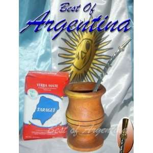  ARGENTINA KIT Mate 100% argentinean wood + Yerba Mate 