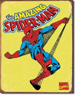 Amazing Spiderman Retro Marvel Comics Room Metal Tin Sign Home Kids 