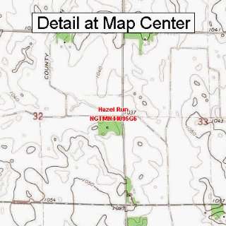  USGS Topographic Quadrangle Map   Hazel Run, Minnesota 