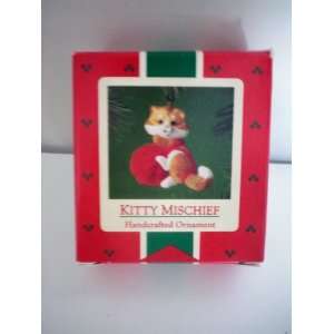      Kitty Mischief    Handcrafted Ornament    1985 