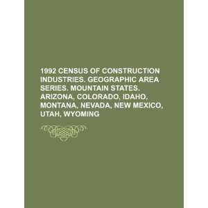  1992 census of construction industries. Geographic area 
