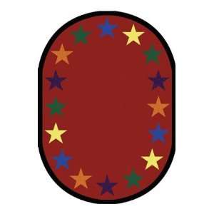   Star Space 1458 Red Kids Room 54 x 78 Area Rug