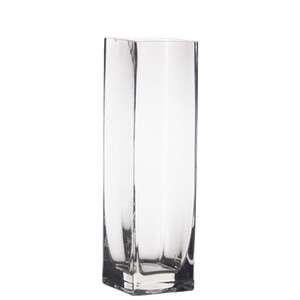 Bulk Clear Glass 10 Square Vases ( 18 Pieces)  