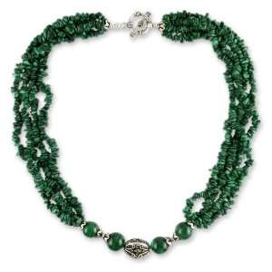  Malachite beaded necklace, Natural Sophistication 