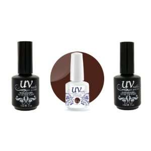  UV Nails Soak Off Gel Polish Deep Chocolate #198+ Base 