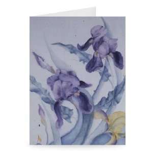  Iris, blue Mare by Karen Armitage   Greeting Card (Pack of 
