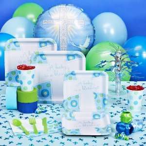 Blessed Baby Boy Baptism / Christening Deluxe Party Pack 