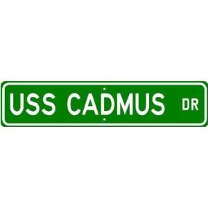 USS CADMUS AR 14 Street Sign   Navy Ship Gift Sailor