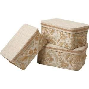   Storage Box with Handles and Braid and Cord (Set of 3)