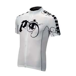 Cycling Jersey  Pearl Izumi Elite LTD Metal White Short Sleeve Cycling 