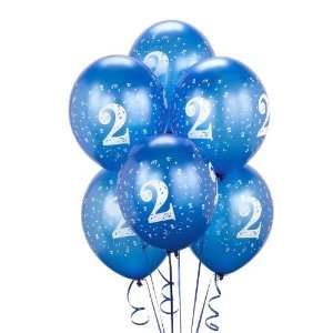  Royal Blue #2 Balloons (6) Party Supplies Toys & Games