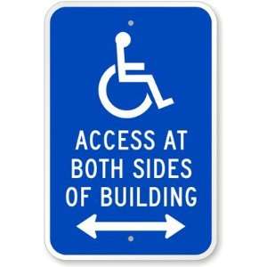 Access At Both Sides Of Building (Bidirectional Arrow) (with Graphic 