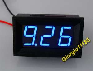 Mini Blue LED Digital Panel AMP Meter Gauge 0~9.99A  