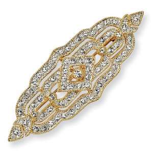   Swarovski Crystal Art Deco Pin Jacqueline Kennedy Collection Jewelry