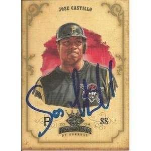 Jose Castillo Signed Pirates 2004 Diamond Kings Card