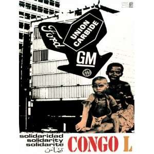 com 18x24 Political Poster. Day of World Solidarity with the Congo 