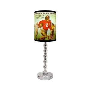  USC Vintage Football 2 Table Lamp With Acrylic Spheres 