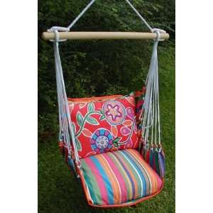  Le Jardin Wild Flower Hammock Chair Swing Set Patio, Lawn 