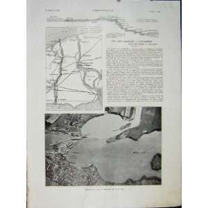  Welland Canal Canadian Eirie Ontario French Print 1932 