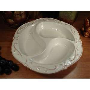  Ceramic 3 Section Dish