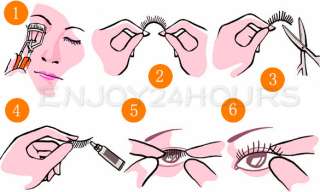 super soft 10 Pairs false eyelashes eye lash with Glue  