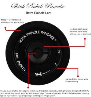 Skink Pinhole Pancake Pro Kit Lens 1150/45   modular lens kit Nikon 