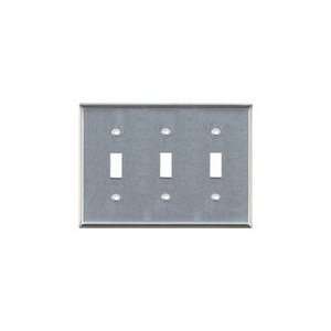  Mulberry 97073 3 Gang, Stainless Steel, Switch Plate 
