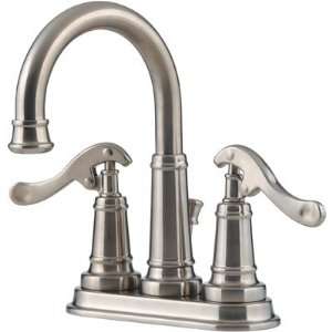 Pfister Faucets   Ashfield Satin Nickel 4 in Centerset Bathroom Faucet 